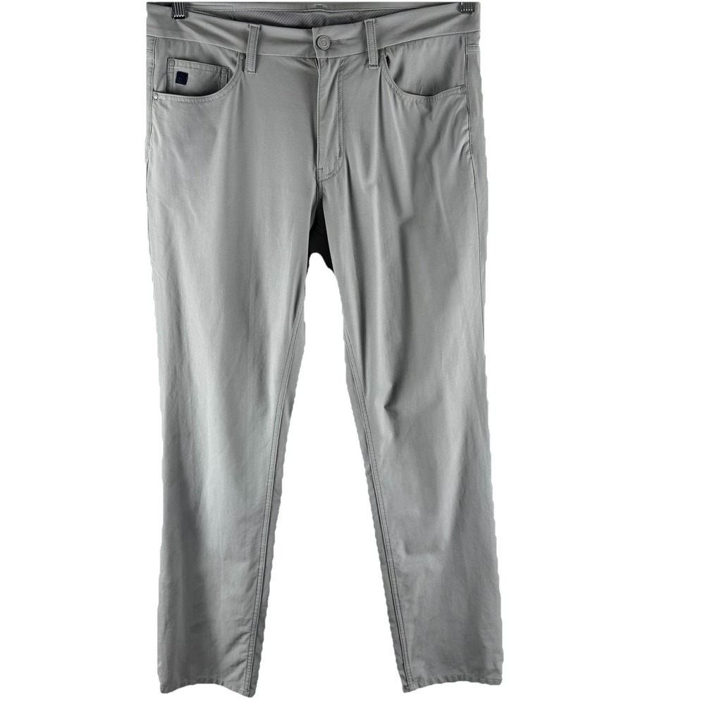 Vineyard Vines Men OTG Performance Chino Pants 34x32 Gray On The Go Stretch Prep